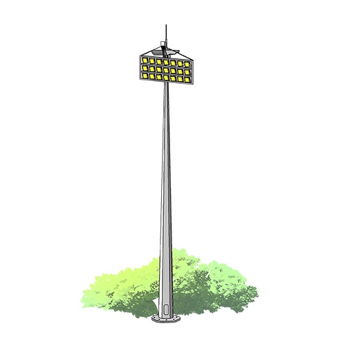 Прожекторные мачты со стационарной короной — ТехЭлектро-Азия - активная ...