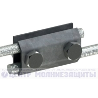 Продольный (параллельный) соединитель круглого проводника 6-8 мм оцинкованный 