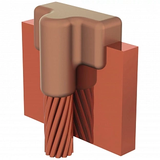 Форма сварная К2М-LL115# полоса 40*4 мм - проводник S-50 мм²